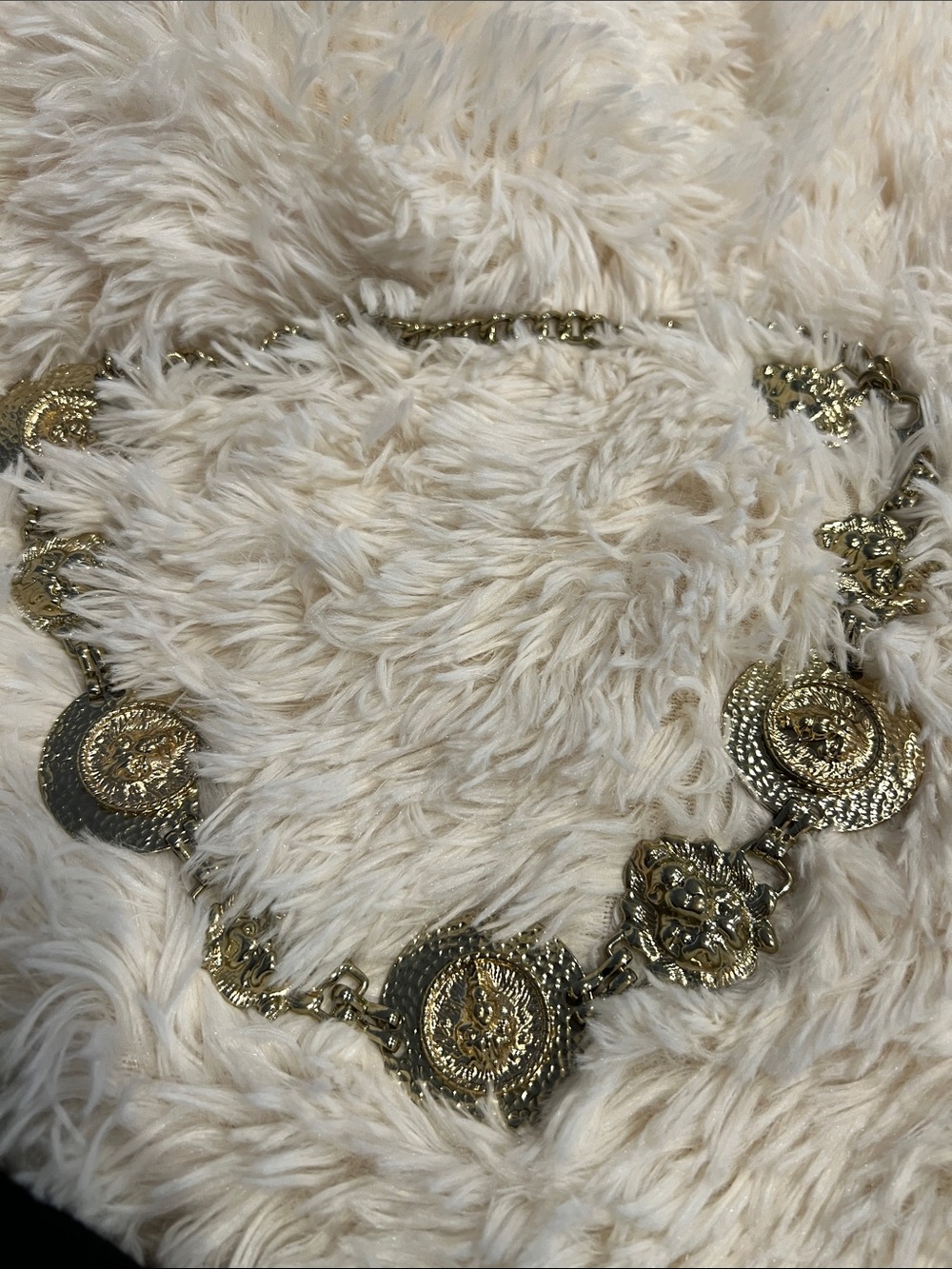 90s Gold Coin Medallion Belt
